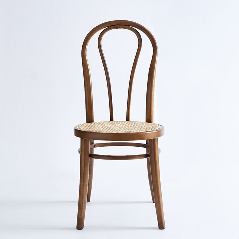 Sillas laterales traseras Windsor de diseño escandinavo, sillas de comedor de mimbre para el hogar