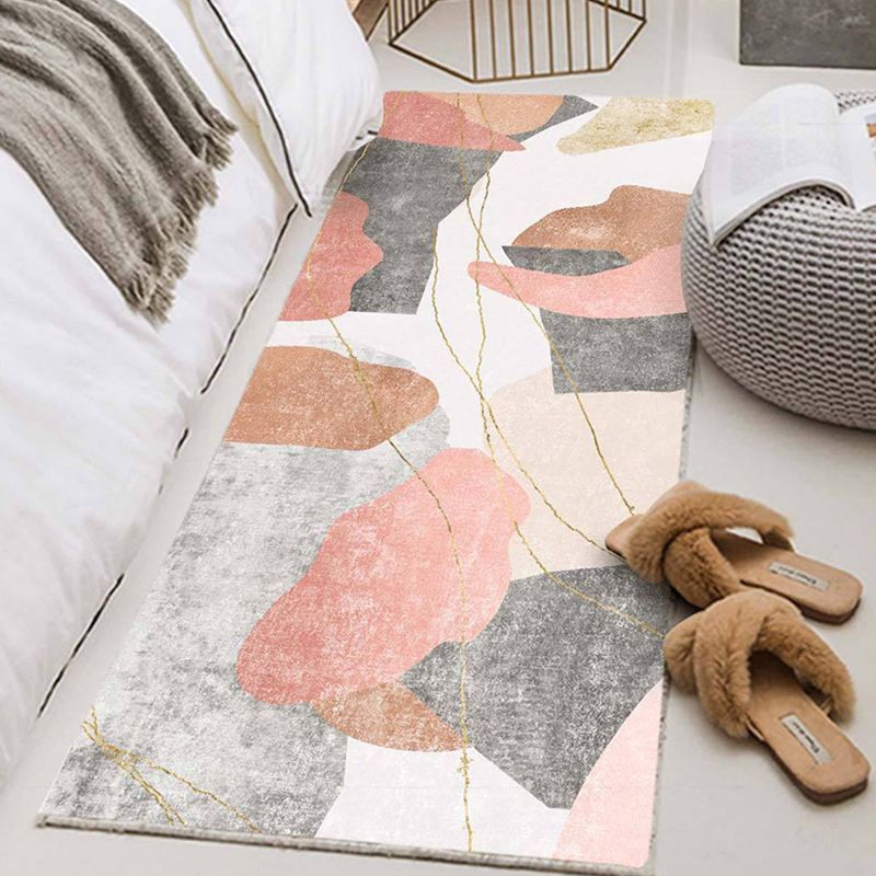 Goud modern tapijten polyester grafisch binnen tapijt wasbaar tapijt voor woonkamer