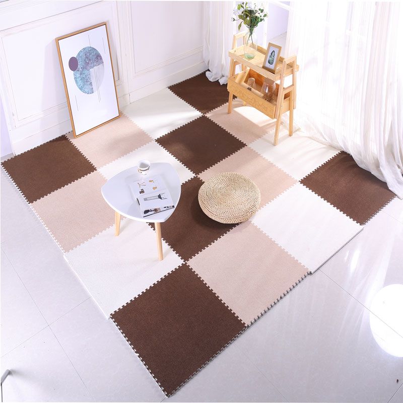 Modern Carpet Tiles Square Interlocking Stain Resistant Carpet Tiles