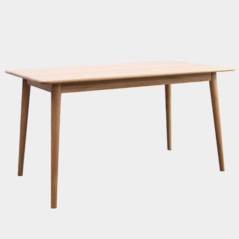 Zeitgenössischer Rechteck Esstisch Massives Holz Tisch mit 4 Bein zum Abendessen in der Küche zu Hause