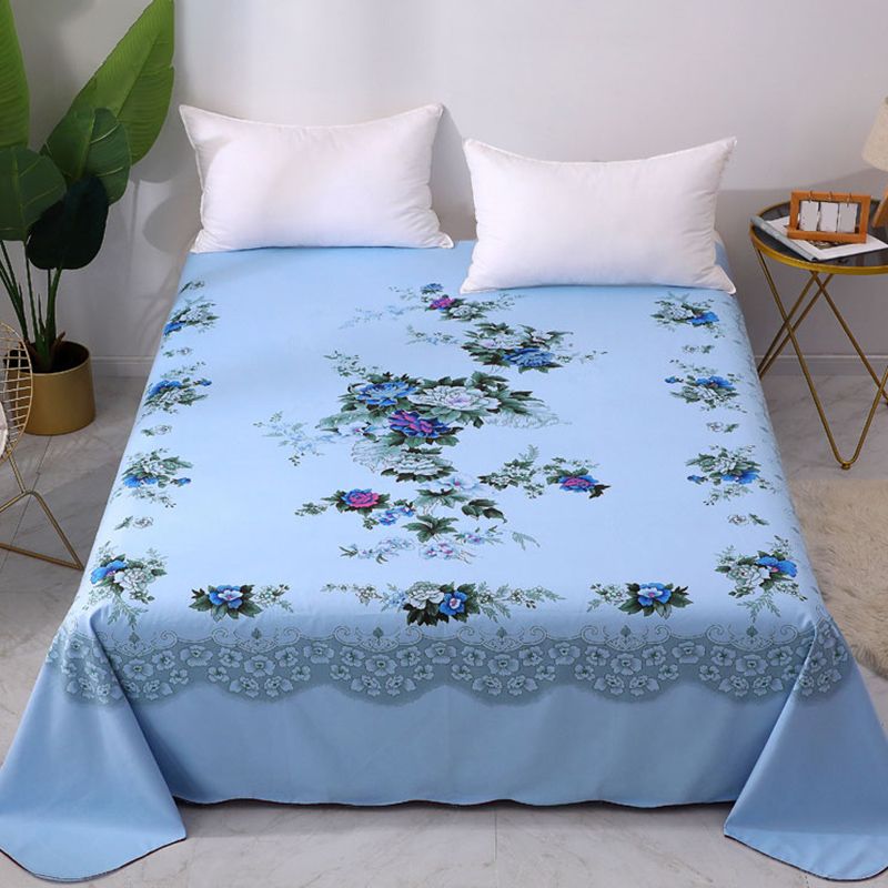 Sheet Sets Cotton Floral Printed Super Soft Breathable Wrinkle Resistant Bed Sheet Set