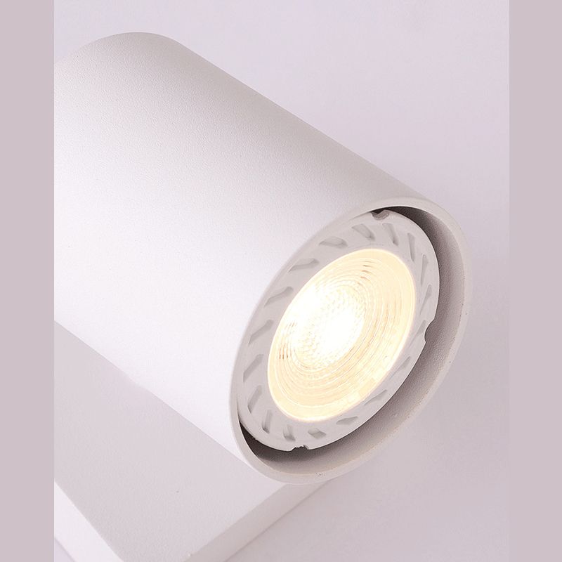 Modern Minimalist Minimalist Cilindro Accensione montata in metallo 1 Lampada da parete leggera