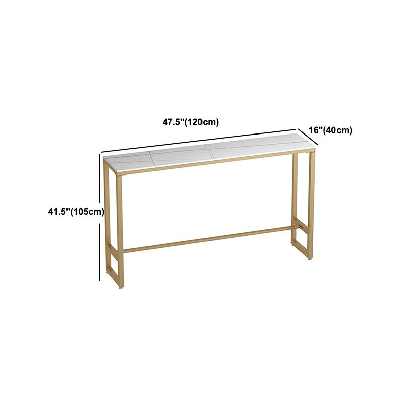 Glam Style 1/2/3 Pieces Sintered Stone Bar Table Set Fixed Table Counter Set