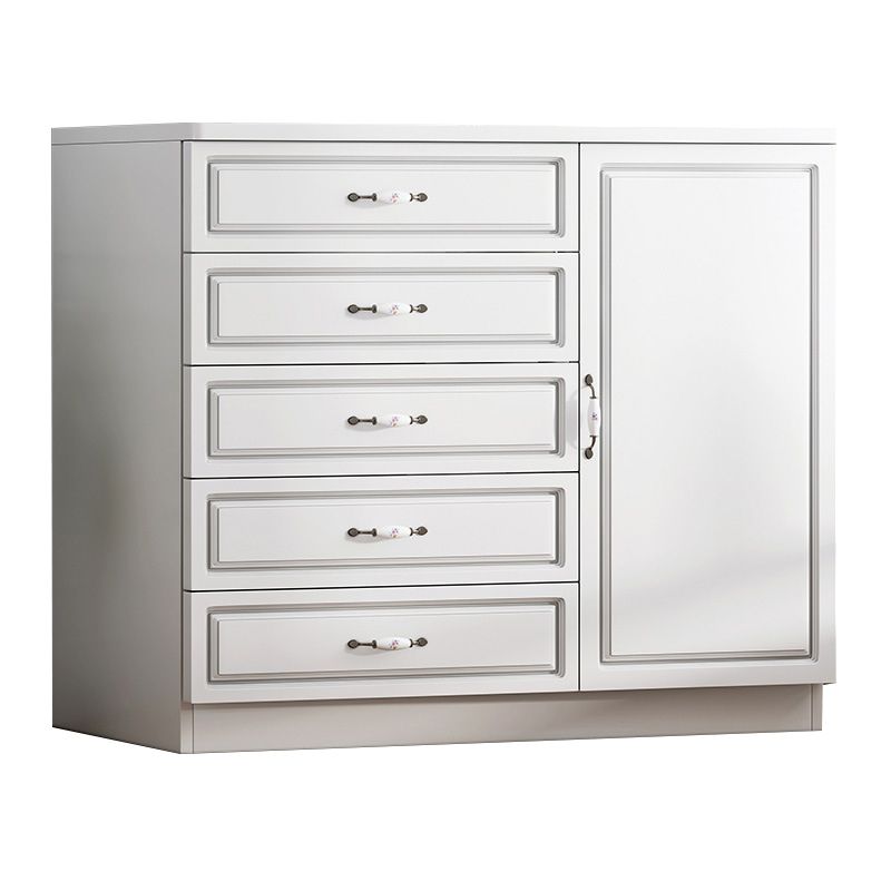 Contemporary Wood Accent Cabinet with Drawer Rectangle Accent Chest