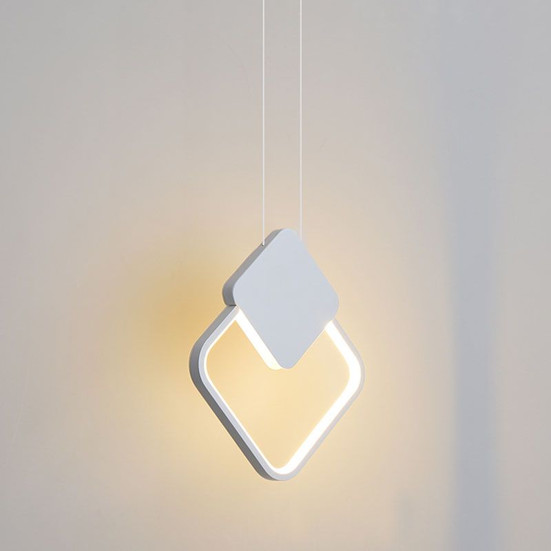Minimalistische lineare Anhängerbeleuchtung, Metall und Acrylhänge Licht für Wohnzimmer