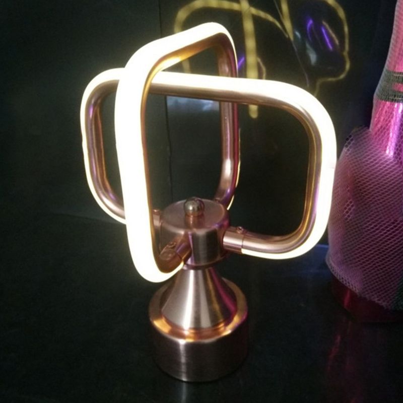 Metal Geometric Shape Hanging Light Modern Multi Lights Hanging Ceiling Light in Silver