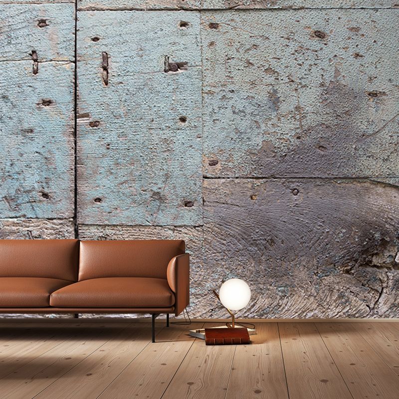 Industrial Wood Grain Mural Wallpaper Horizontal Photography Living Room Wall Art