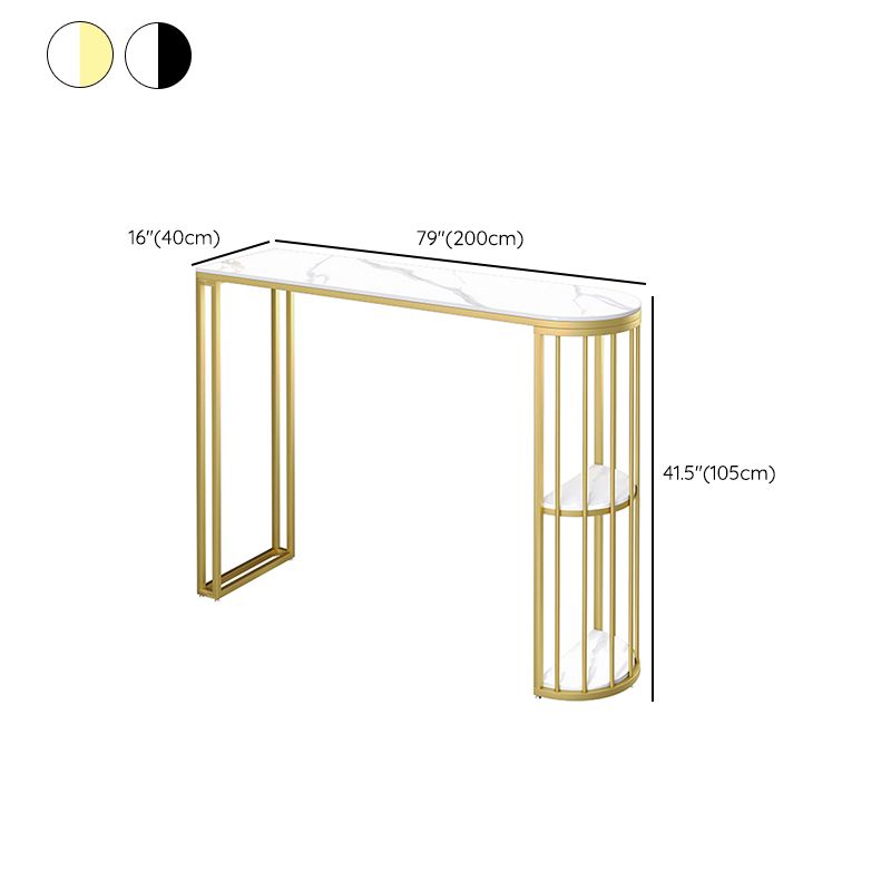 Modern 1/2/3 Pieces Bar Table Set Stone Counter Table with Stools for Living Room