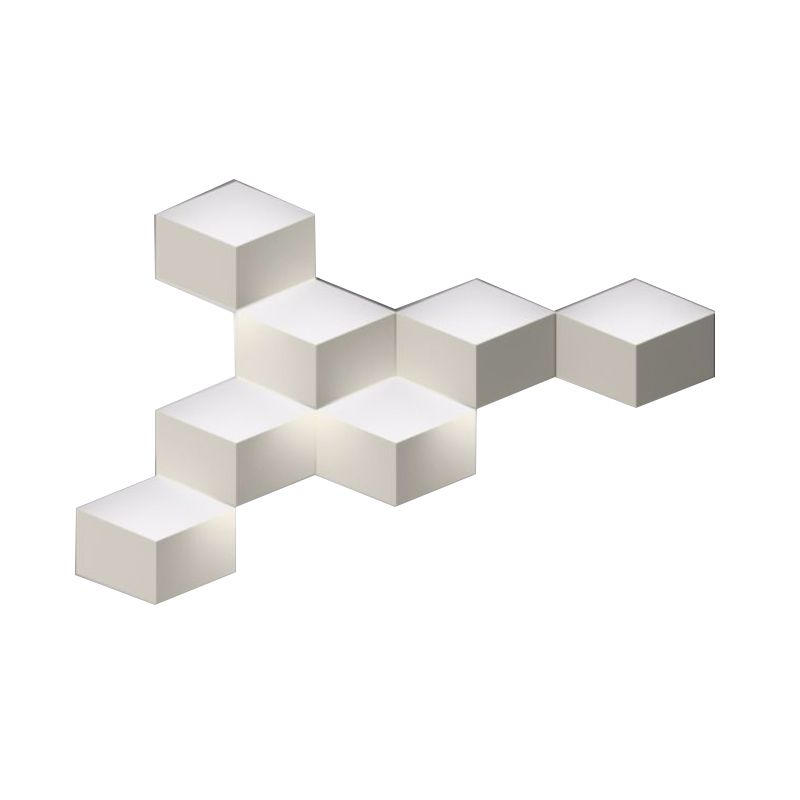 White Geometric Design Wall Light Fixture Nordic Style LED Metal Wall Lamp for Living Room