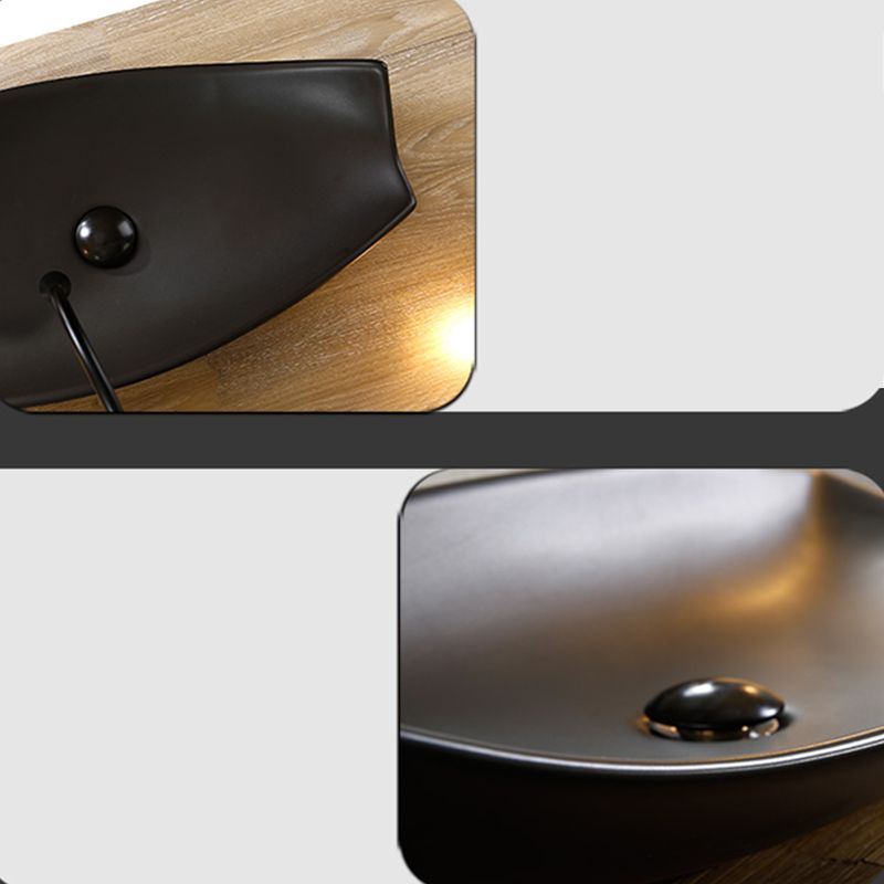 Modern Vessel Bathroom Sink Specialty with Basin Vessel Sink(Not Included Faucet)