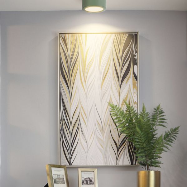 Cylinder Flush Mount Ceiling Fixture Nordic Style LED Metal Flush Ceiling Light Fixture