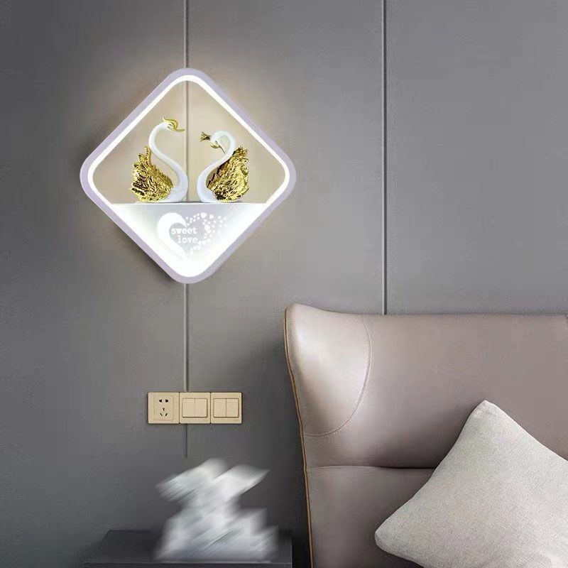 Geometry Shape Wall Light Kids Style Metal 1-Light Wall Mount Light