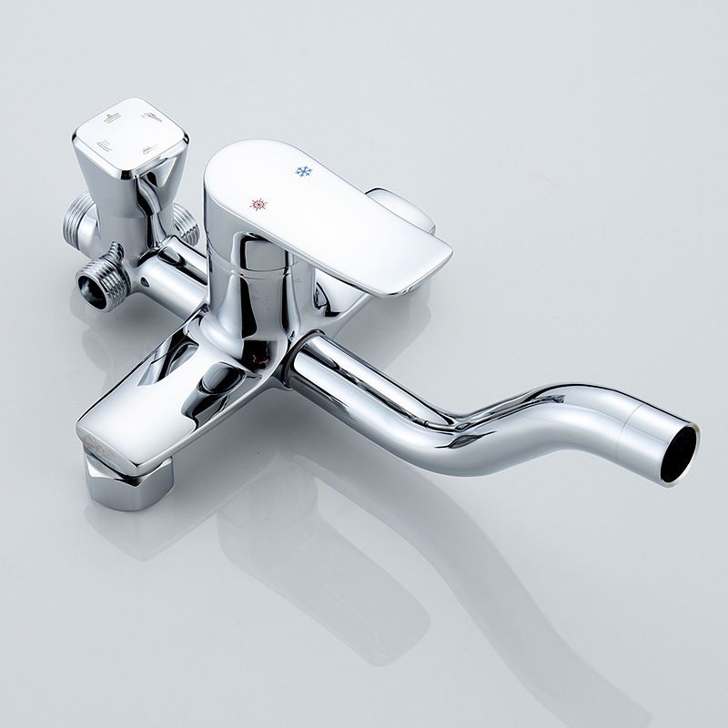 Brass Shower System Temperature Control Wall Mounted Shower Combo with Valve