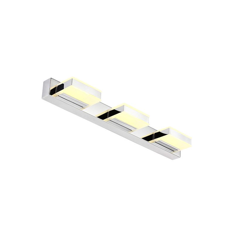 Metal Square Vanity Wall Sconce Modern Style Multi Lights Vanity Lighting Fixtures