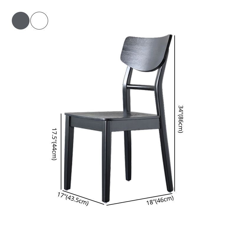 Silla auxiliar de madera para el hogar industrial, silla de comedor con respaldo de escalera (juego de 4)