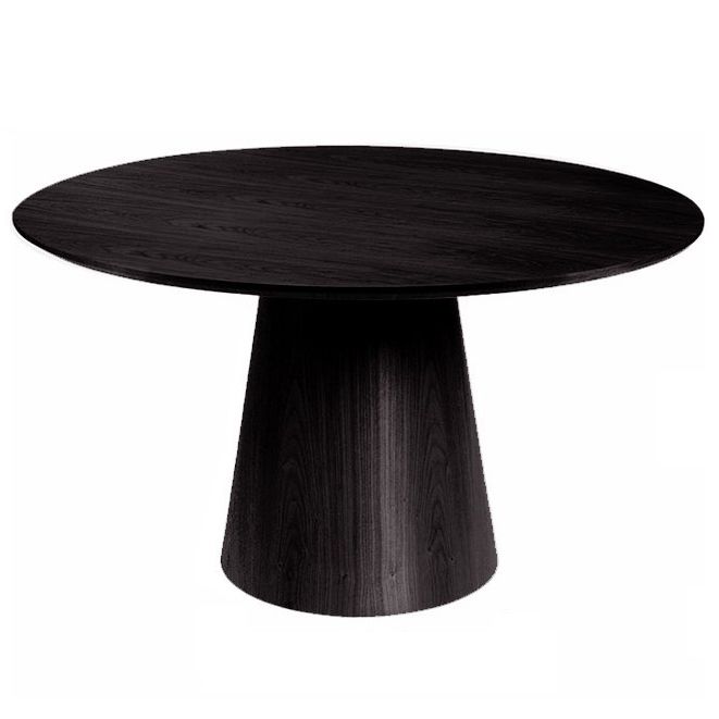 Solid Wood Contemporary Round Dining Table Wood Top Table for Kitchen