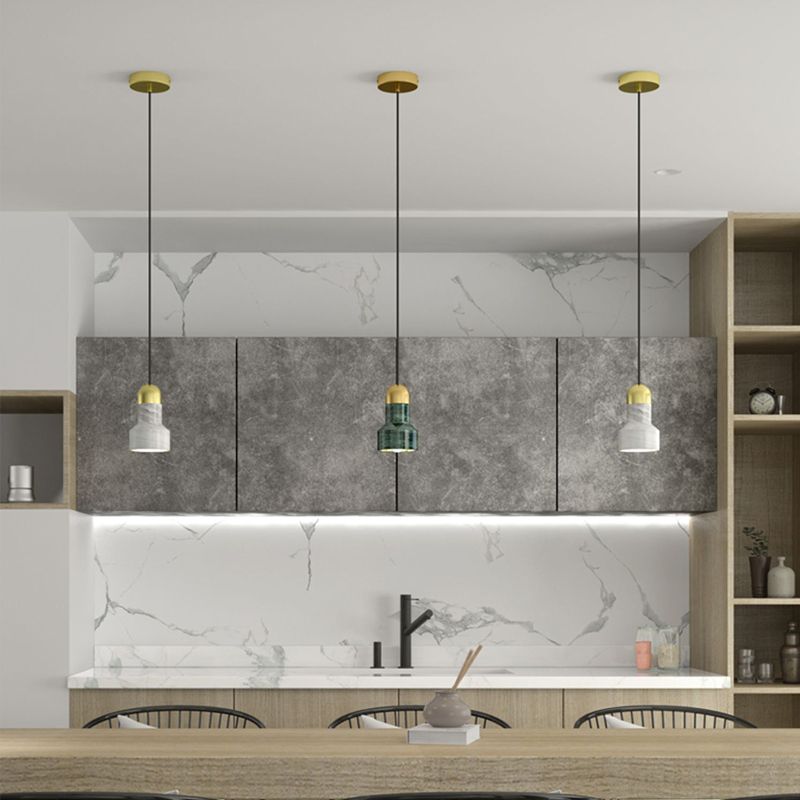 Ciment Fashit Lampe Hanging Lights Modern Style 1 Light Pendant Light pour salle à manger