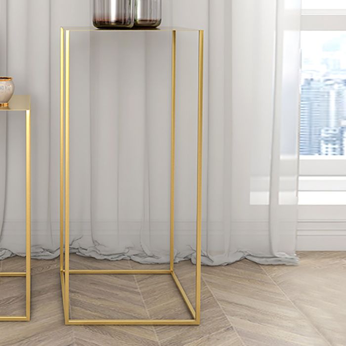 Square Metal Table Frame Base Design Medieval Modern Style Side Table