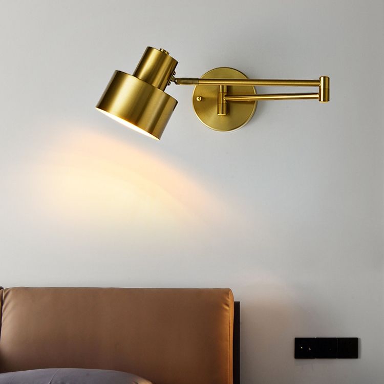 Geometric Shade Metal Wall Sconce Modern Style 1 Light Wall Mount Light Fixture