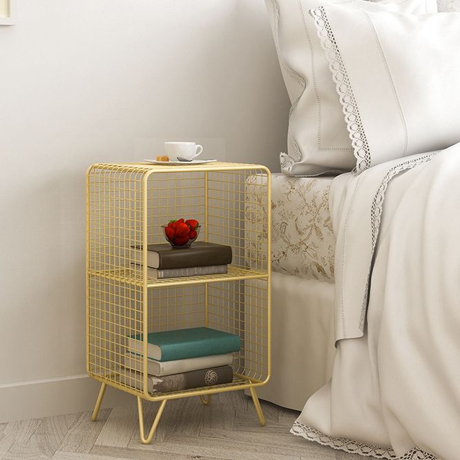 Modern Style Standard Bookcase Metal Closed Back Bookshelf for Home