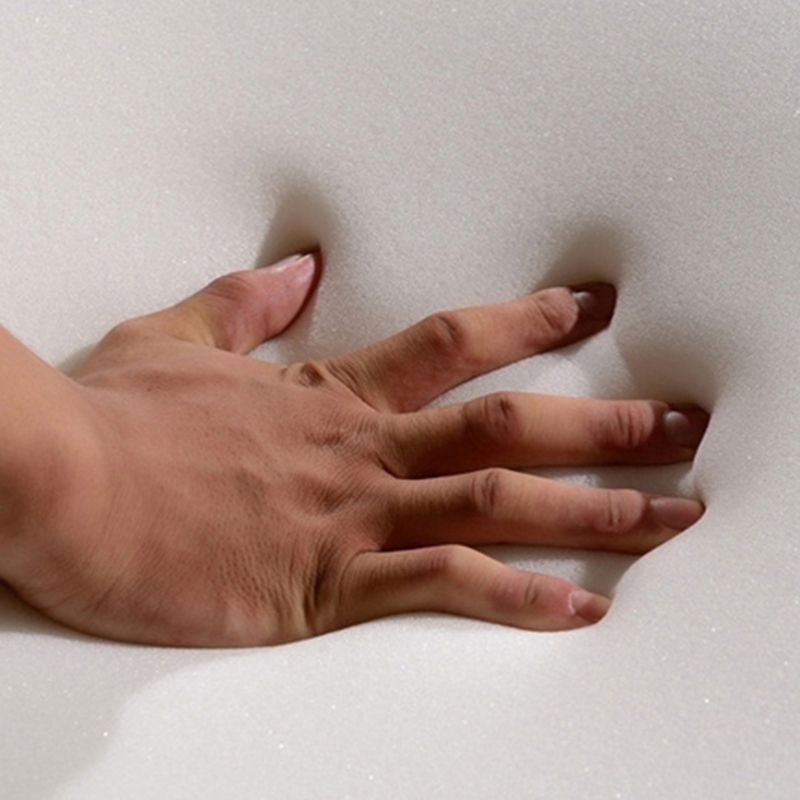 Modern Round Ottoman Color Block Leather Round Ottoman With Nailhead Trim