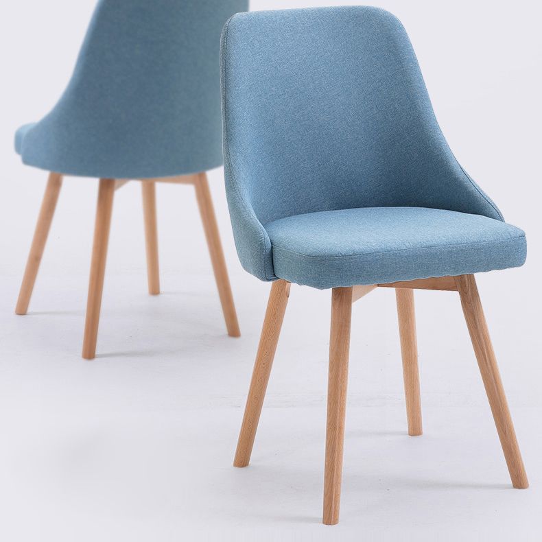 Chaise d'appoint scandinave rembourrée, finition mate, chaise de salle à manger Parsons