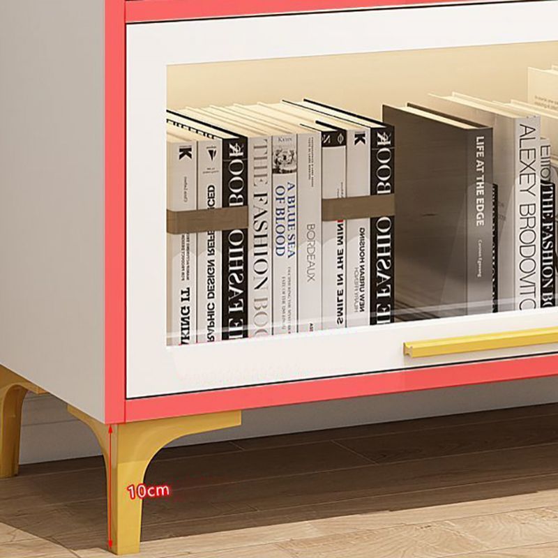 Modem Wooden Bookshelf Standard Shelf Bookshelf for Home Office 13.9" Wide