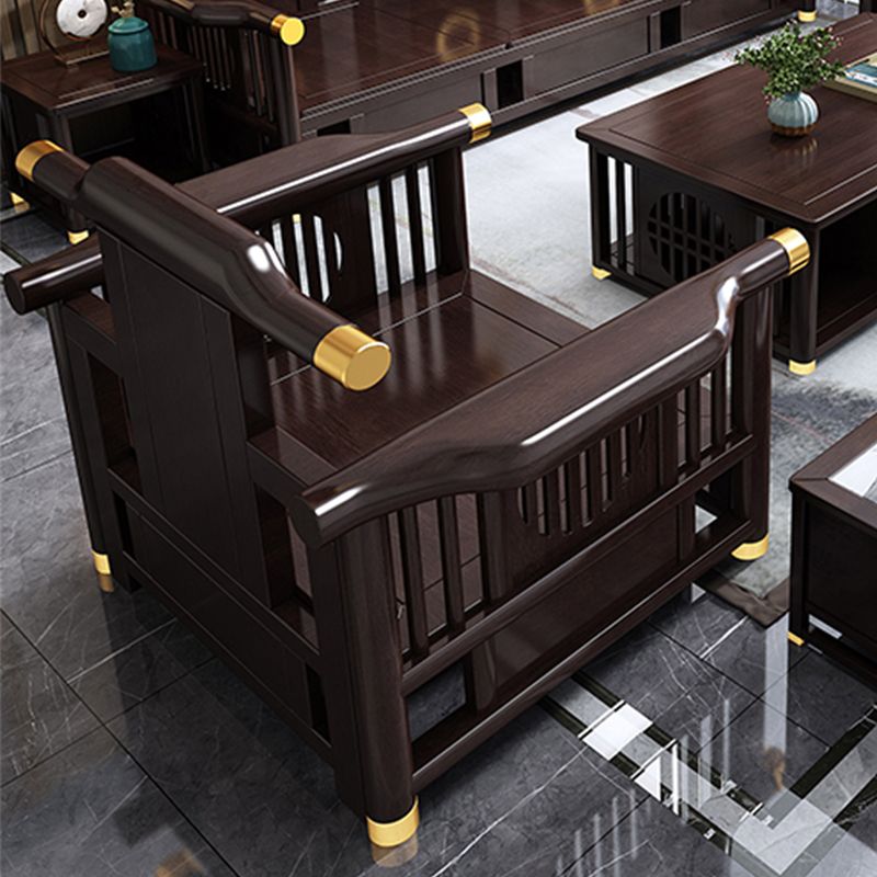 Contemporary Style Wood Frame Faux Leather Sofa For Living Room