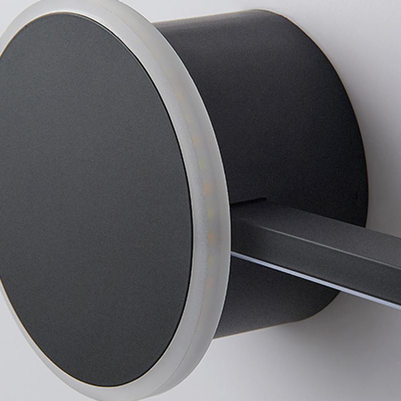 Luci di applique a parete lineare Modern Metal 1 Light Stipce Swree con tonalità acrilica