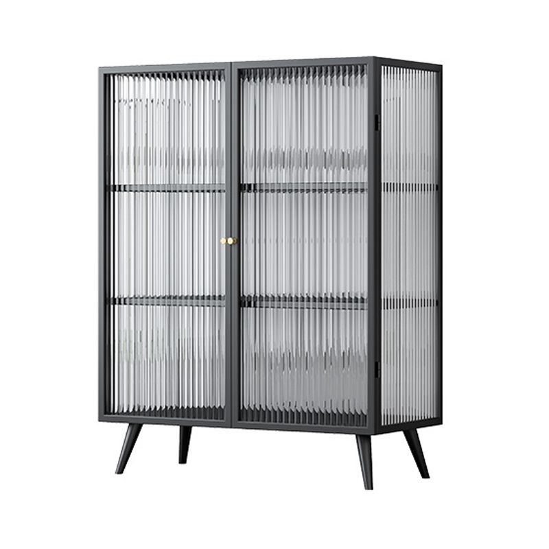 Steel Kitchen Sideboard Cabinet Modern Server Cabinet with Storage