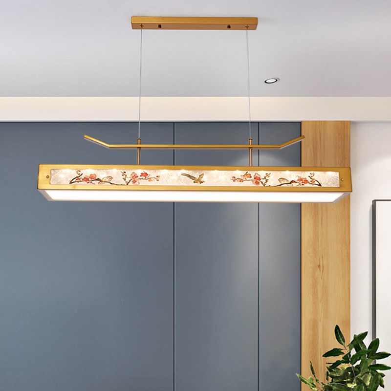 Acrylic Hanging Pendant Lights Modern Linear Hanging Lamps for Dining Room