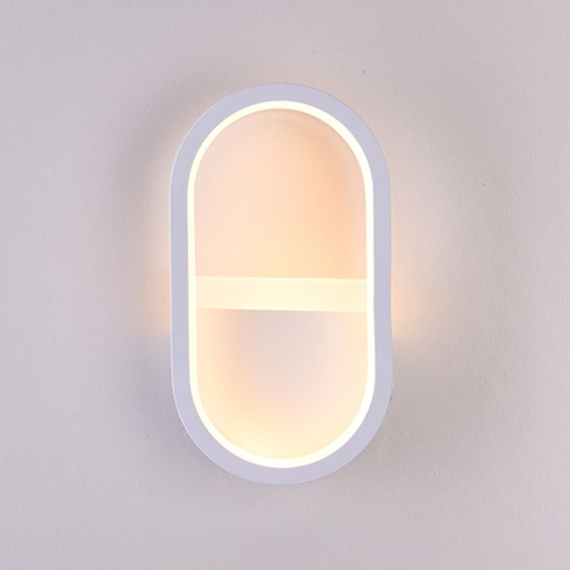 Salon du salon minimalisme moderne minimalisme LED de la forme ovale