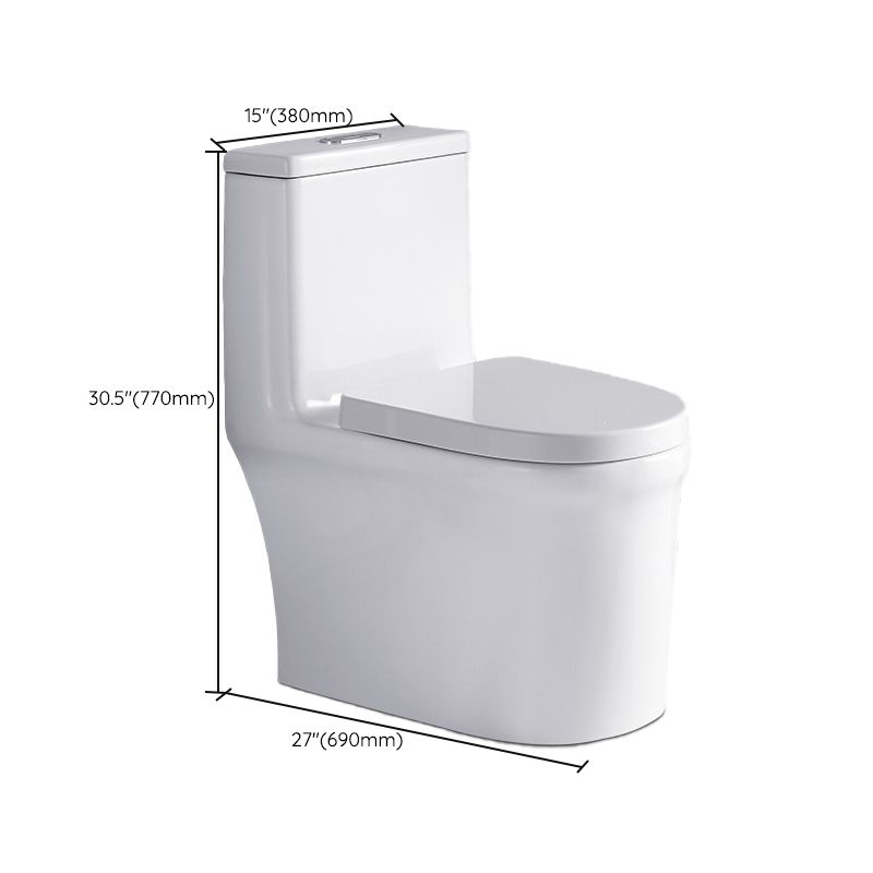 Traditional Ceramic Flush Toilet Seat Included Urine Toilet for Bathroom