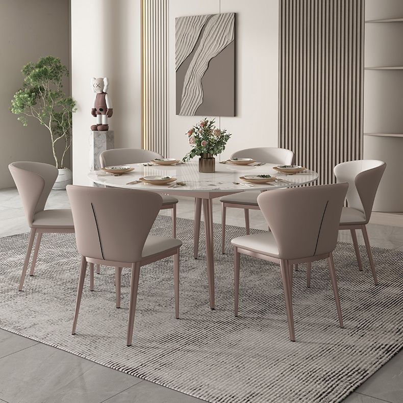 Contemporary 1/2/5/7 Pieces Dining Set Metal Dining Room Set for Small Space