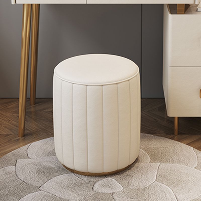 2/4-Drawer Vanity Makeup Table Set Vanity Stool - 15.57" D x 30.71" H Vanity White