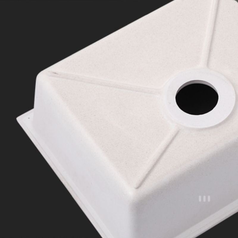 Single Bowl Kitchen Sink Quartz Kitchen Sink with Drain Assembly