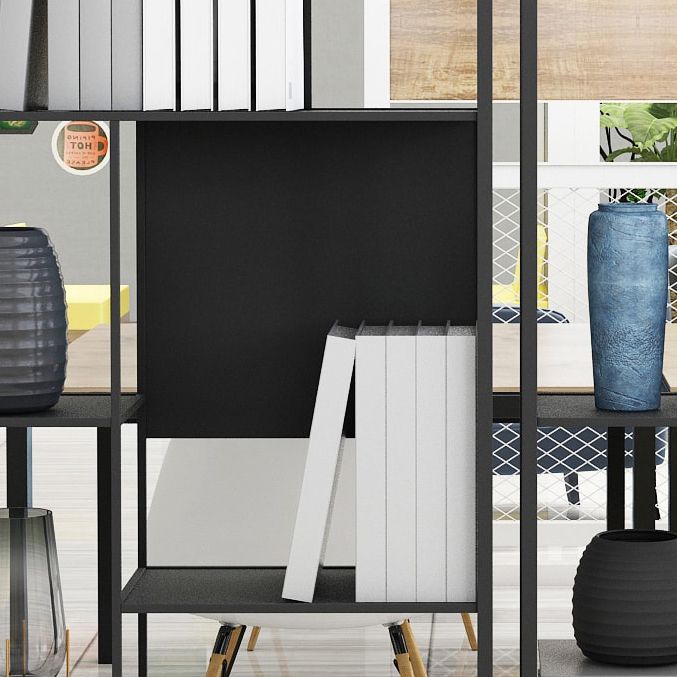 Metall Industrial ETagere Buchhandlung vertikaler Eisen offenes Buchhandel für Büro