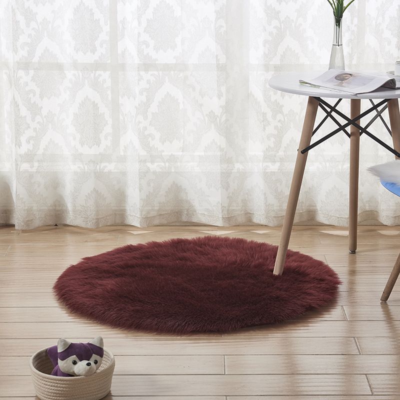 Weißer lässiger Teppich Acryl Pure Color Area Teppichwaschmaschine für Wohnzimmer