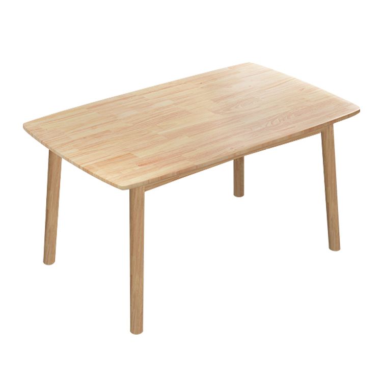 Oak Table Dining Table Contemporary Dinner Room Kitchen Table with 4-foot