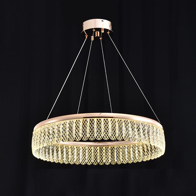 Ring Hanging Light Kit Modern Style Metal Multi Lights Hanging Ceiling Lights