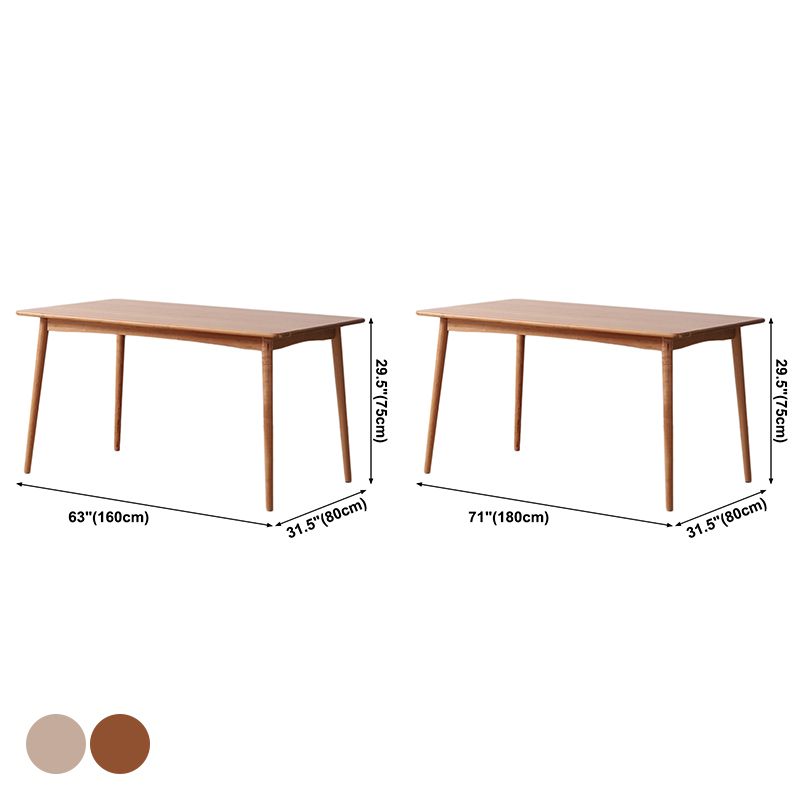 Modern Style Solid Wood Furniture 4-foot Dining Site Table for Dining Room