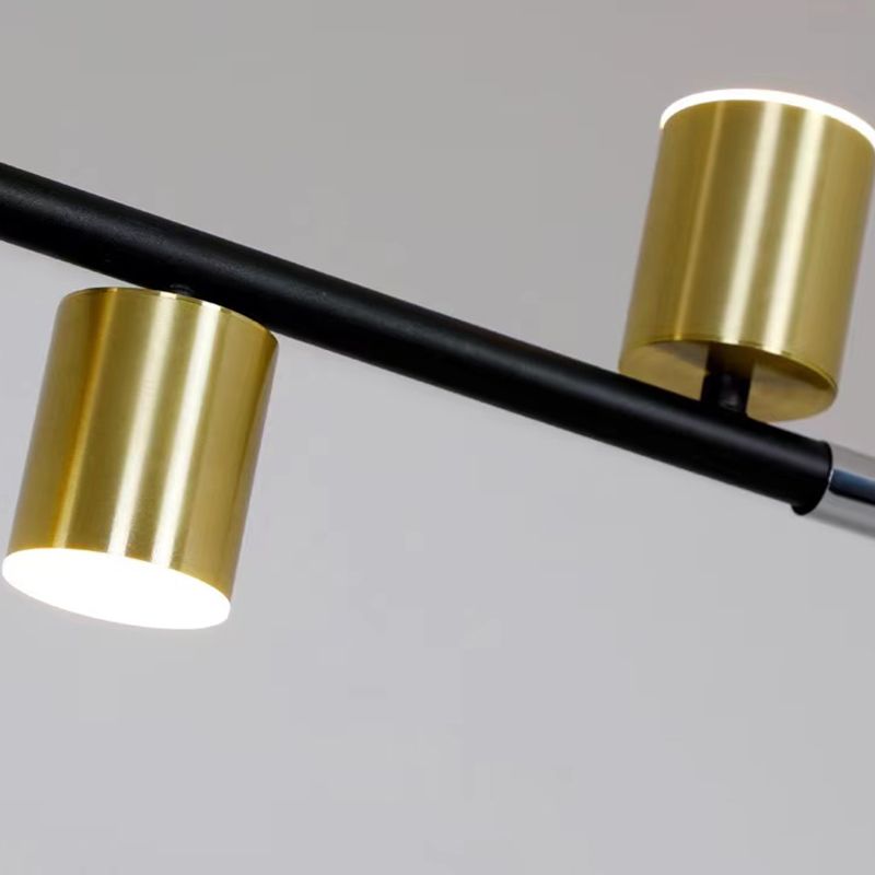 Cylinder Island Lighting Contemporary Metal Island Lighting Fixture for Kitchen