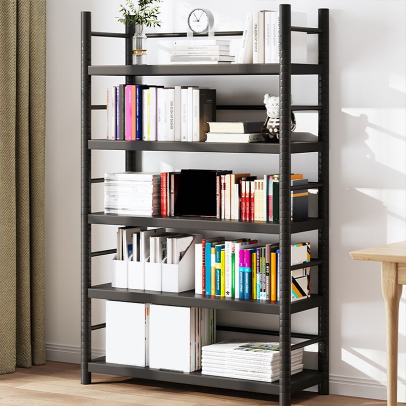 Modern Open Back Metal Shelf Bookcase Shelves Included for Home Office