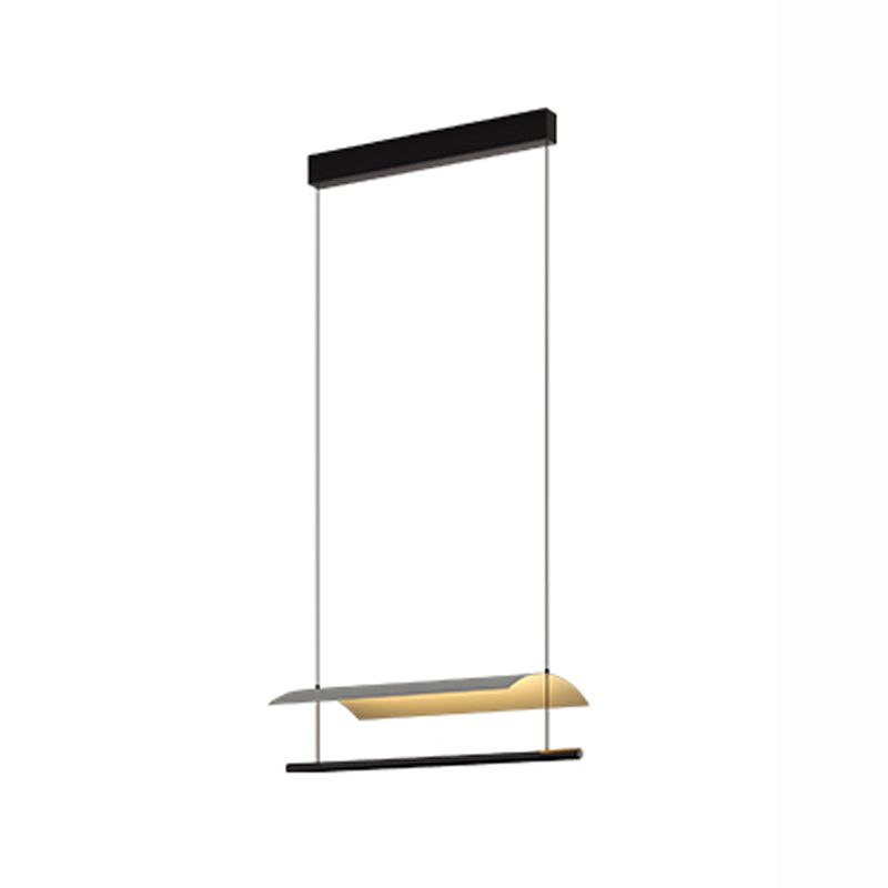 Modern Geometry Island Chandelier de 1 luces Restaurante LED LED LIGHTURES CON SHADE ACRYLIC