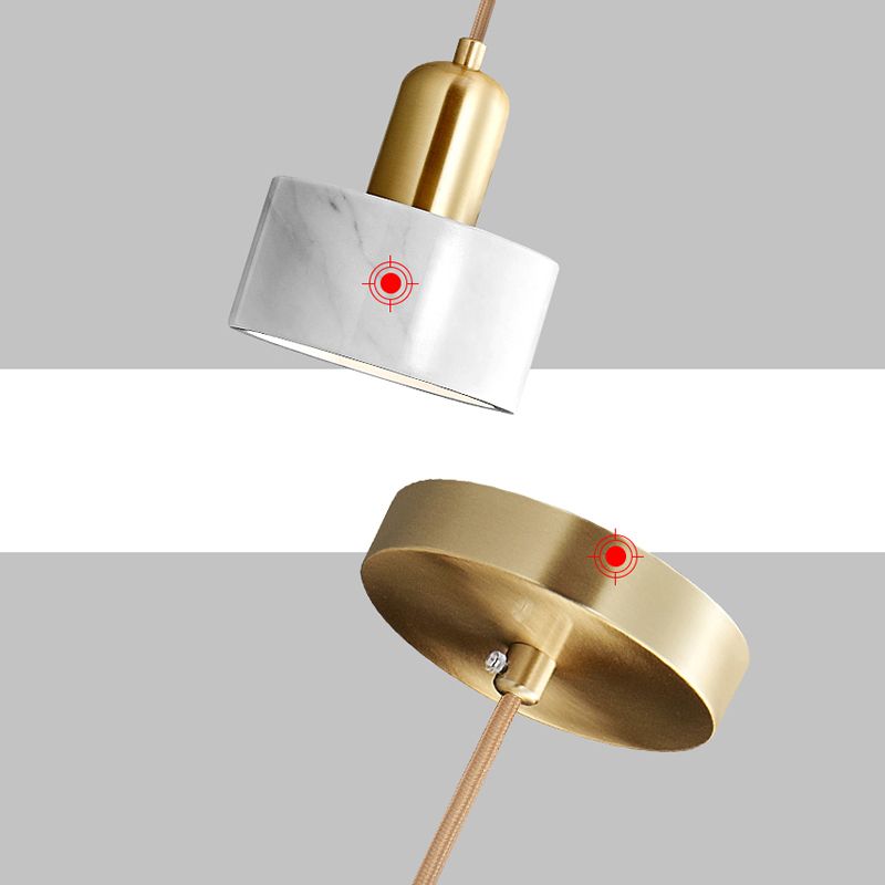 Shaded Dinning Room Pendant Lighting Fixture Stone Modern Suspension Pendant Light