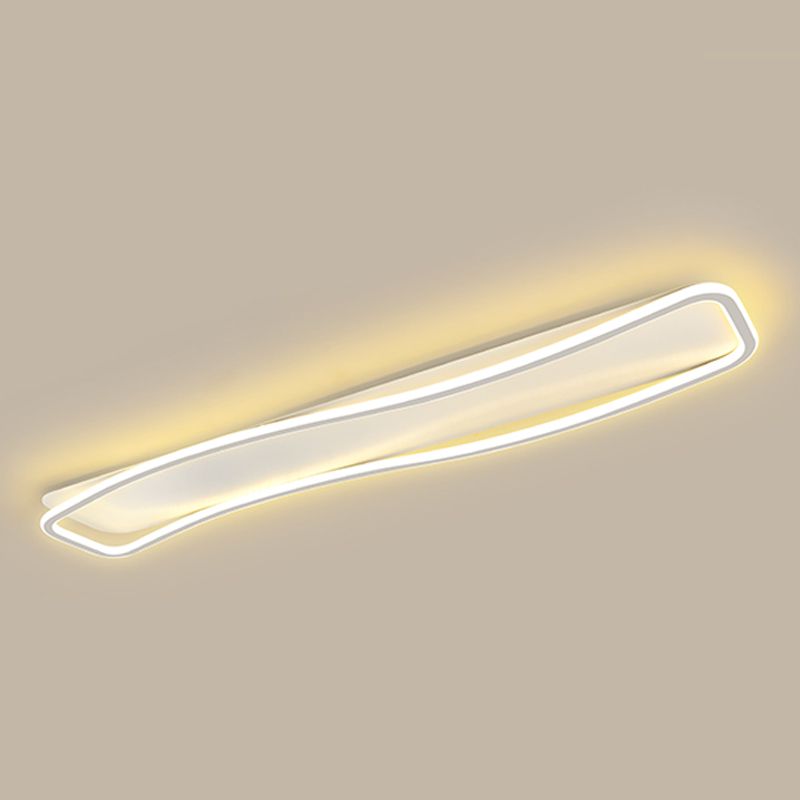 Modern Linear Ceiling Light Simple LED Ceiling Mount Lamp for Living Room Bedroom