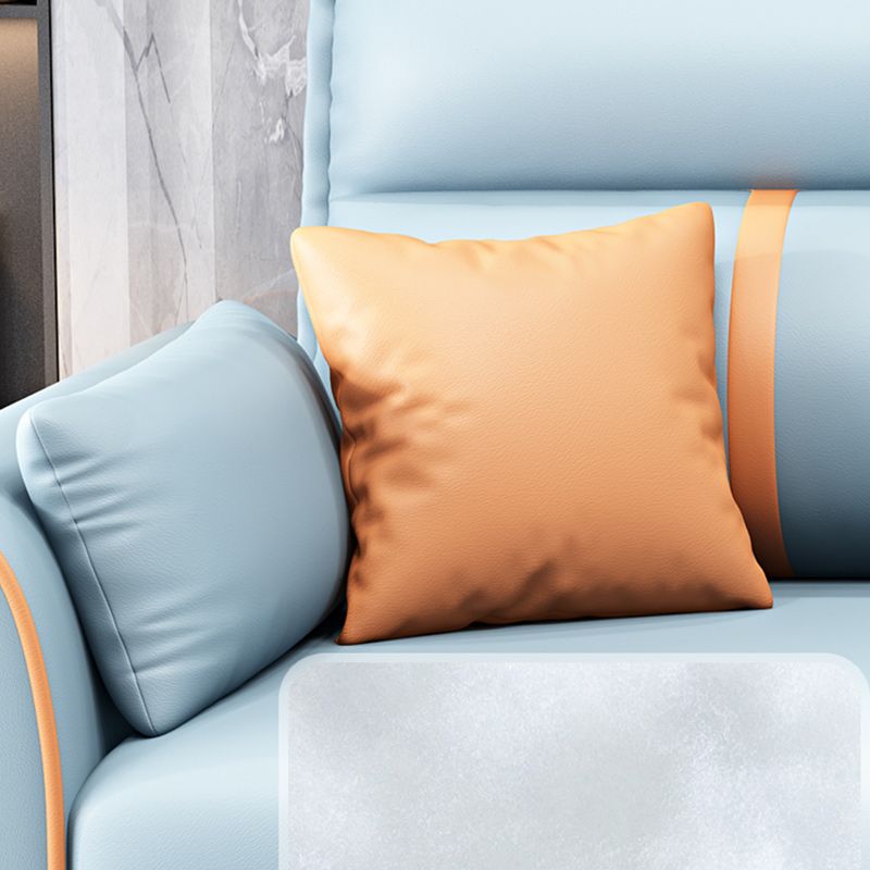 Contemporary Futon Sleeper Sofa Flared Arms Futon and Mattress