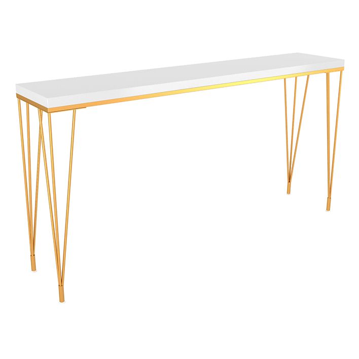 Glam 1/2/4/7 Pieces Bar Table Set Rectangle Wood Counter Table with High Stools