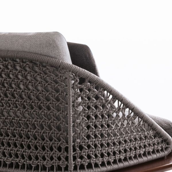 Industrial Metal Frame Outdoor Sofa UV Resistant Patio Sofa with Cushion