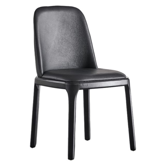 Modern Style Dining Chair Armless Chairs with Wooden Legs for Home